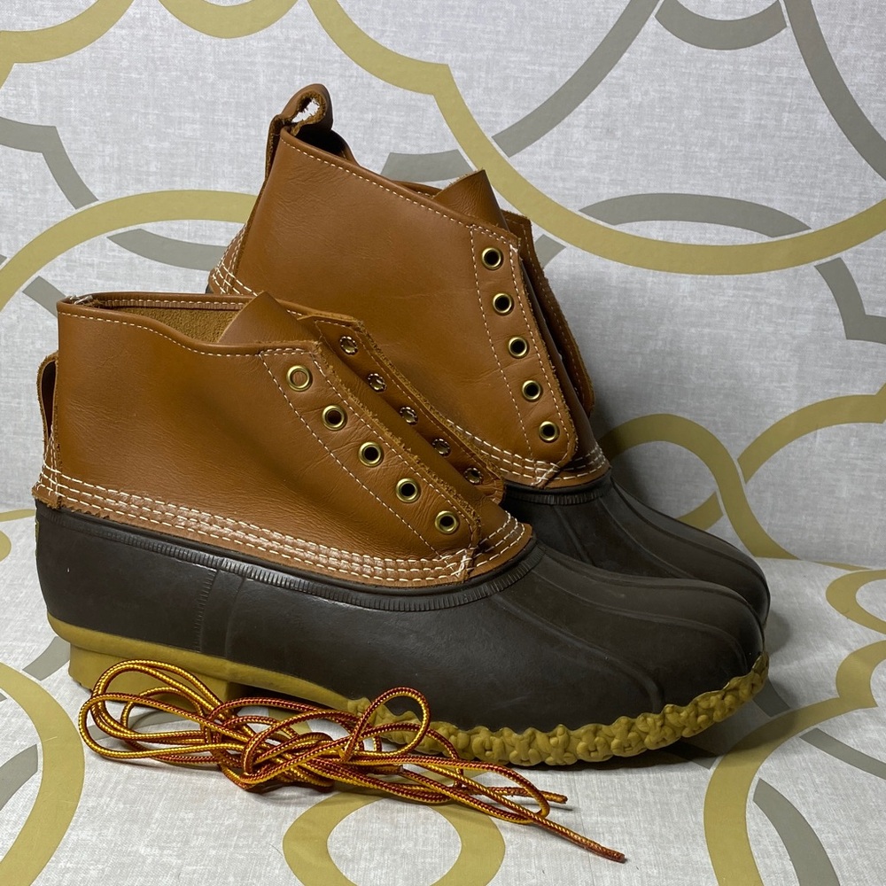 L.L. Bean Brown and Dark Brown Duck Boots